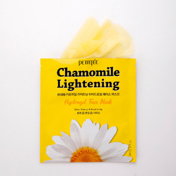 Petitfee & Koelf Chamomile Lightening Hydrogel Face Mask - Гидрогелевая осветляющая маска с экстрактом ромашки - 2