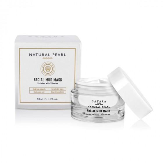 Satara Natural Pearl Facial Pure Mud Mask - Грязевая маска для лица с витаминами - 2