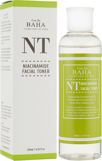 Cos De BAHA Niacinamide 5% Facial Toner - Тонер для проблемной кожи с ниацинамидом - 1