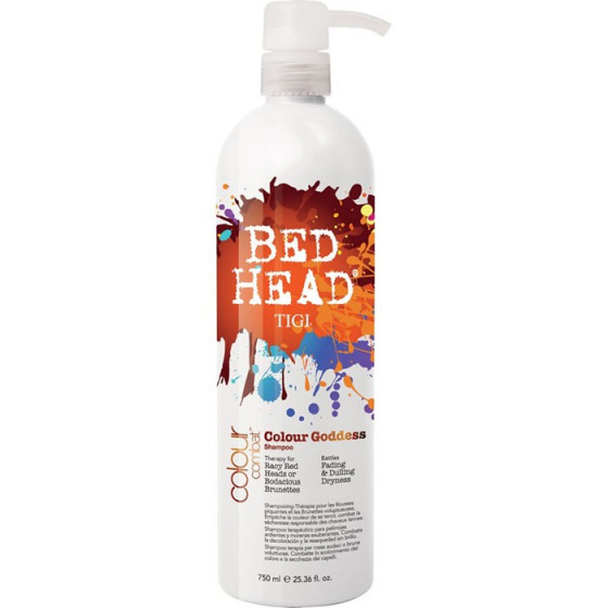 Tigi Bed Head Colour Combat Colour Goddess Shampoo - Сохраняющий цвет шампунь для темных и красных волос