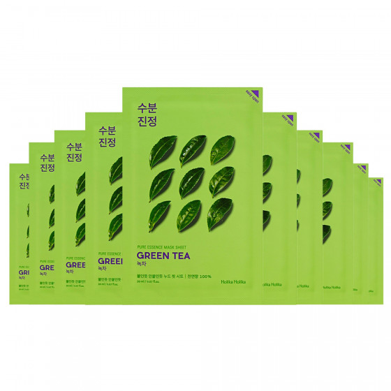 Holika Holika Pure Essence Mask Sheet Green Tea - Тканевая маска с экстрактом зеленого чая - 1