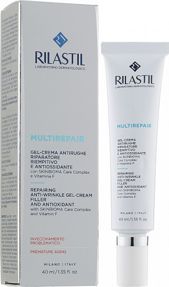 Rilastil Multirepair Repairing Anti-Wrinkle Gel-Cream - Антиоксидантный восстанавливающий гель-крем филлер против морщин - 1