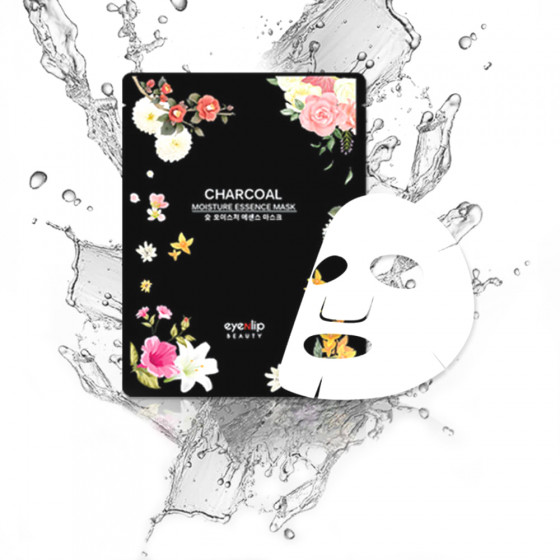 Eyenlip Charcoal Moisture Essence Mask - Тканевая маска для лица с древесным углем - 1