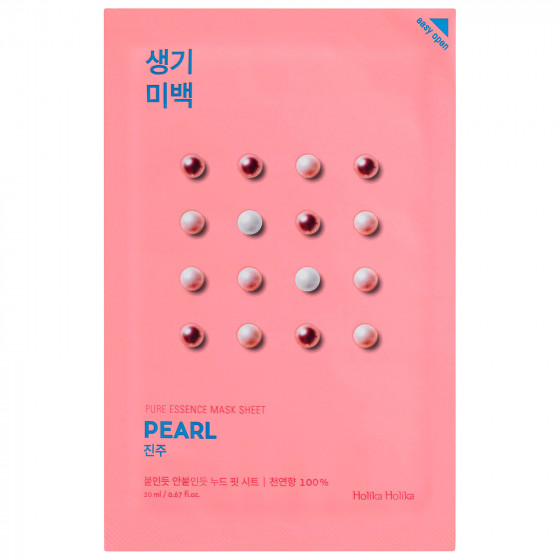 Holika Holika Pure Essence Mask Sheet Pearl - Тканевая маска с жемчугом