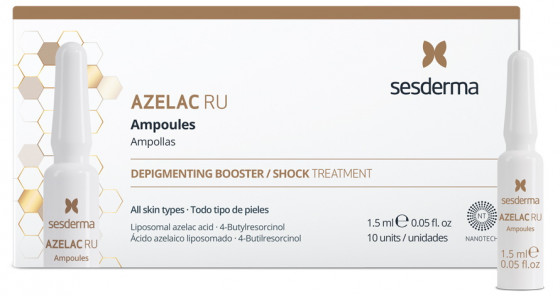 Sesderma Azelac Ru Depigmenting Ampoules - Осветляющая сыворотка в ампулах