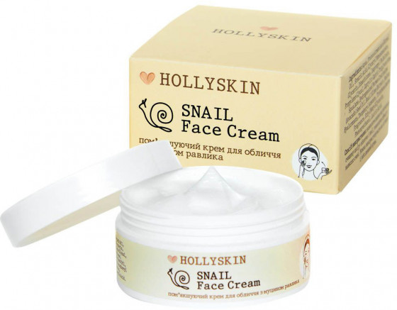 Hollyskin Snail Face Cream - Смягчающий крем для лица с муцином улитки