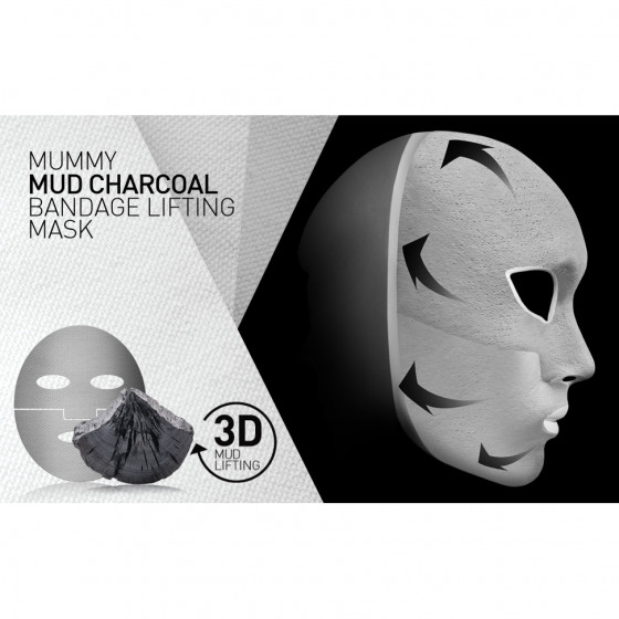Cailyn Mummy Mud Charcoal Bandage Lifting Mask - Грязевая лифтинг маска для лица - 4