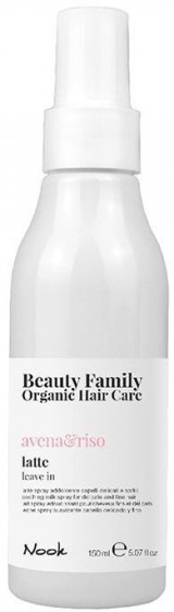 Nook Beauty Family Organic Avena Riso Latte - Молочко-спрей для тонких волос, склонных к спутыванию