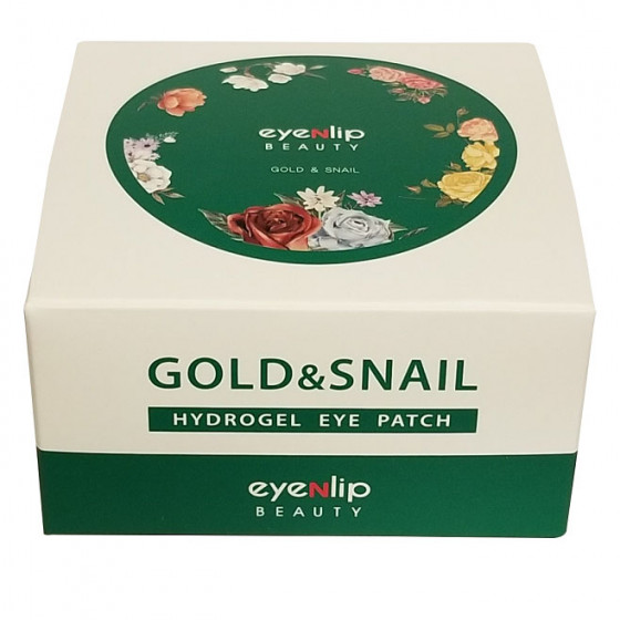 Eyenlip Gold and Snail Hydrogel Eye Patch - Гидрогелевые патчи с золотом и улиточным муцином для кожи вокруг глаз - 3