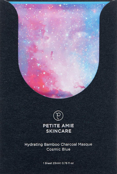 Petite Amie Hydrating Bamboo Charcoal Masque, Cosmic Blue - Угольная маска для лица "Успокаивающая"