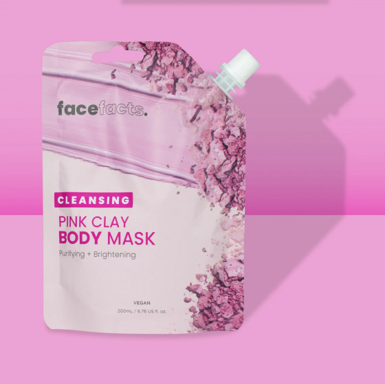 Face Facts Cleansing Pink Clay Body Mask - Очищающая маска для тела с розовой глиной - 1