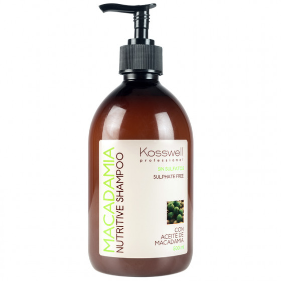 Kosswell Macadamia Nutritive Shampoo - Питательный безсульфатный шампунь