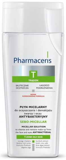 Pharmaceris T Sebo-Micellar Solution Cleansing Make-Up Removal - Мицеллярная жидкость для очищения кожи лица и глаз - 1