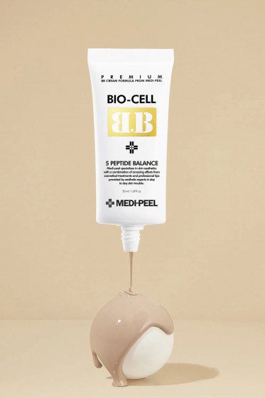 Medi Peel Bio-Cell BB-Cream - Восстанавливающий ВВ-крем с пептидами - 2