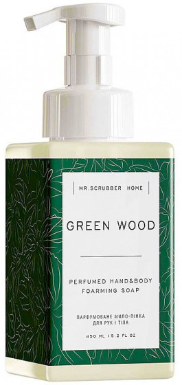 Mr.Scrubber Perfumed Hand & Body Foaming Soap "Green wood" - Парфюмированное мыло-пенка для рук и тела