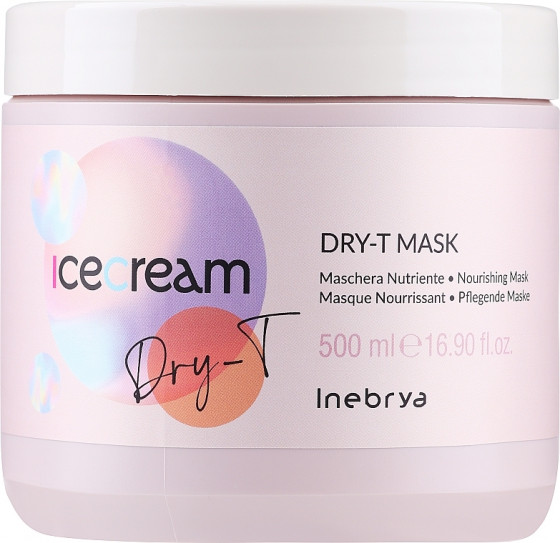 Inebrya Ice Cream Dry-T Mask - Маска для сухих, окрашенных и вьющихся волос