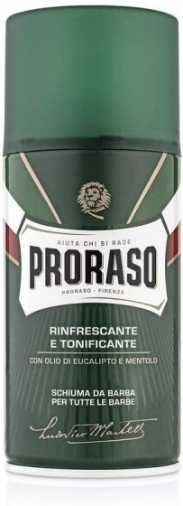 Proraso Green Line Refreshing Shaving Foam - Освежающая и тонизирующая пена для бритья