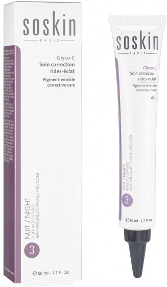 Soskin Pigment-Wrinkle Corrective Care Glyco-C - Крем-флюид для лица против морщин и пигментации - 2