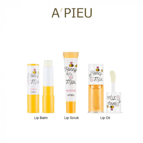 A'Pieu Honey & Milk Lip Balm - Питательный бальзам для губ - 1