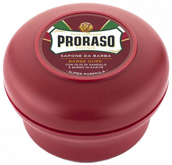 Proraso Red Line Emollient Soap - Мыло с экстрактом карите и сандаловым маслом для бритья жесткой щетины - 2