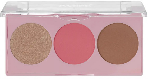 Paese Trio Contour Pallet - Контурная палитра 3 в 1 Румяна + Хайлайтер + Бронзер - 1