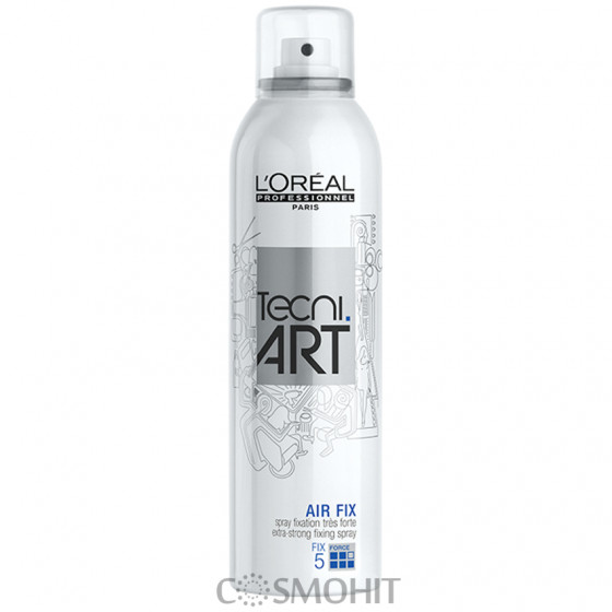 L’Oreal Professionnel Tecni.art Air Fix Extra-Strong Fixing Spray Fix 5 - Лак для волос c УФ-фильтром