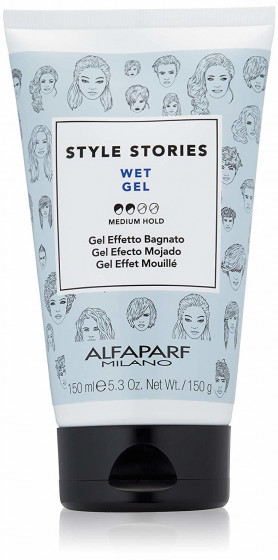 Alfaparf Milano Style Stories Wet Gel - Гель для волос средней фиксации