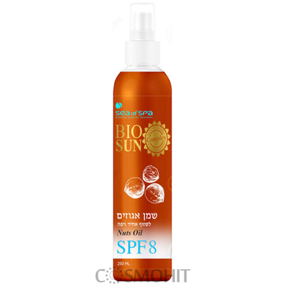 Sea of SPA Mineral Sun Block Вronze Nuts Oil SPF8 - Ореховое масло-спрей для загара