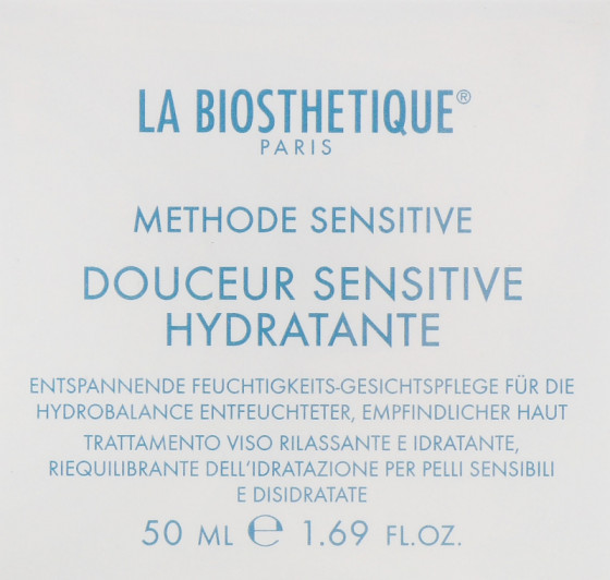La Biosthetique Methode Sensitive Douceur Sensitive Hydratante - Регенерирующий и увлажняющий крем для чувствительной обезвоженной кожи