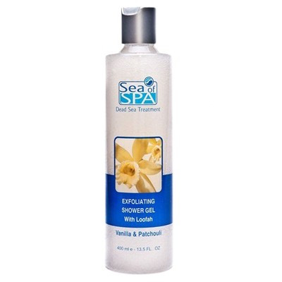 Sea of SPA Exfoliating Shower Gel With Loofah - Отшелушивающий гель для душа с люфой (Vanilla & Patchouli)