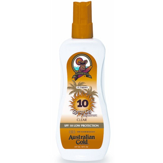 Australian Gold Spray Gel - Солнцезащитный спрей-гель SPF 10