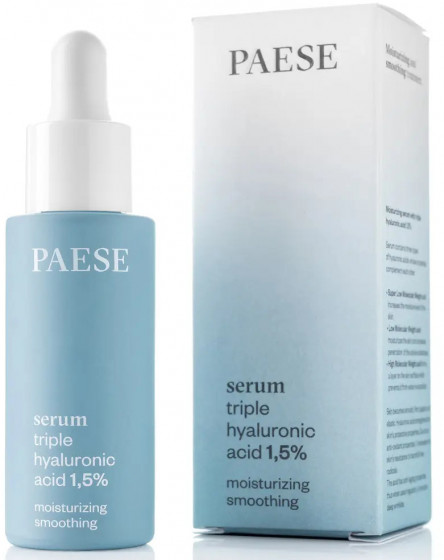 Paese Hyaluronic Acid 1.5% Triple Serum - Гиалуроновая сыворотка для лица - 1