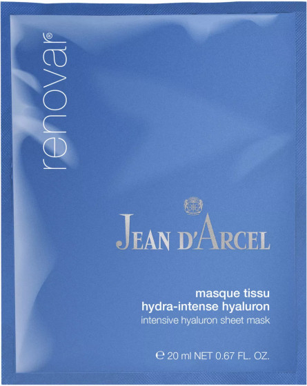 Jean d'arcel Renovar Masque Hydra-intense Hyaluron - Тканевая маска с гиалуроновой кислотой