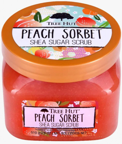 Tree Hut Peach Sorbet Sugar Scrub - Скраб для тела "Персиковый сорбет" - 2