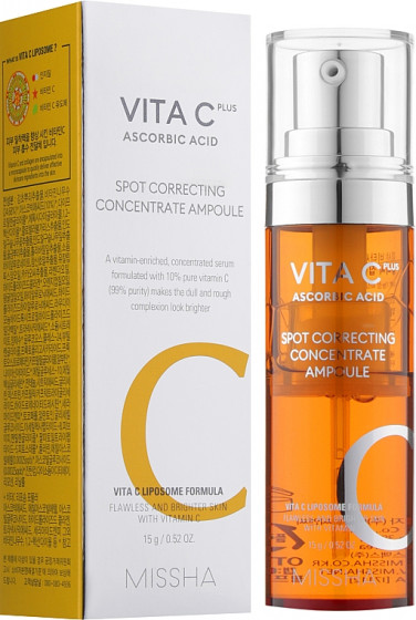 Missha Vita C Plus Spot Correcting Concentrate Ampoule - Сыворотка для лица с витамином С - 1