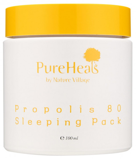 PureHeal's Propolis 80 Sleeping Mask - Ночная увлажняющая маска для лица с экстрактом прополиса