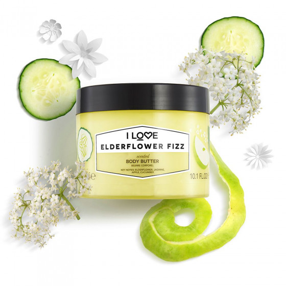 I Love Elderflower Fizz Body Butter - Масло для тела "Коктейль из бузины" - 1