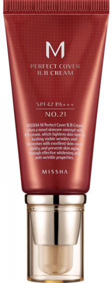 Missha Perfect Cover BB Cream SPF42/PA++ - BB крем с идеальным покрытием 20 мл