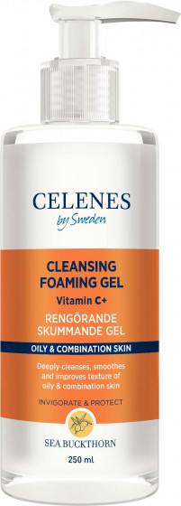 Celenes Sea Buckthorn Cleansing Foaming Gel - Очищающая гель-пенка с облепихой для жирной и комбинированной кожи