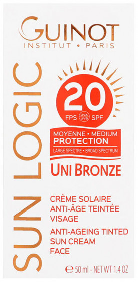 Guinot Uni Bronze Anti-Ageing Tinted Sun Cream SPF20 - Антивозрастной тонизирующий крем от солнца - 2