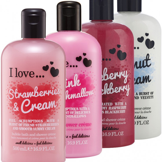 I Love Pink Marshmallow Bubble Bath and Shower Creme - Крем для душа и ванны "Розовый маршмеллоу" - 1