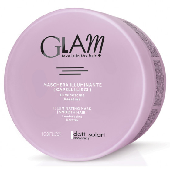 Dott. Solari Glam Illuminating Mask Smooth Hair - Разглаживающая маска для волос с эффектом сияния