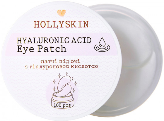 Hollyskin Hyaluronic Acid Eye Patch - Тканевые патчи под глаза с гиалуроновой кислотой