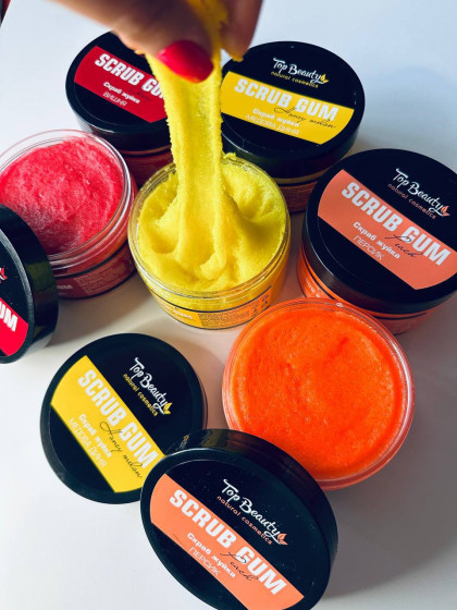 Top Beauty Scrub Gum - Скраб-жвачка для тела Медовая дыня - 1