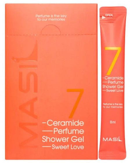 Masil 7 Ceramide Perfume Shower Gel Sweet Love - Гель для душа с керамидами с ароматом ириса