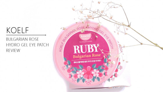 Petitfee & Koelf Ruby&Bulgarian Rose Eye Patch - Гидрогелевые патчи для глаз с рубином и болгарской розой - 3