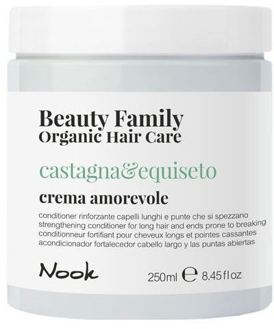 Nook Beauty Family Organic Castagna & Equiseto Crema Amorevole - Укрепляющий кондиционер для длинных ломких волос