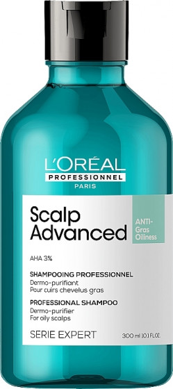 L'Oreal Professionnel Scalp Advanced Anti-Oiliness Shampoo - Профессиональный шампунь для жирных волос