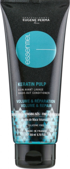 Eugene Perma Essentiel Keratin Pulp Control Volume&Repair Wash-Out Conditioner - Уход для объема тонких и поврежденных волос