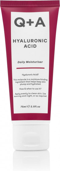 Q+A Hyaluronic Acid Daily Moisturiser - Увлажняющий крем для лица с гиалуроновой кислотой